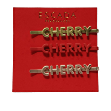 Escada Cherry Hair Pins Set (3 Pcs)