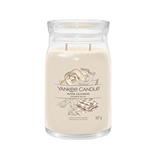 Yankee Candle Aromatic Candle Signature Glass Medium Warm Cashmere 368 G