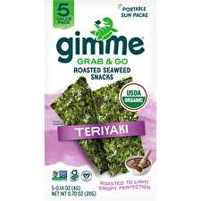 Roasted Seaweed Snacks Grab & Go Teriyaki 5x4g