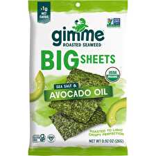 Roasted Seaweed Big Sheets Sea Salt&Avocado Oil 26g