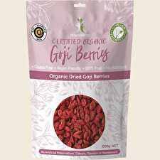 Dried Goji Berries Certified Organic 500g
