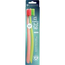 Pro Ultimate Gentle Toothbrush Ultra Soft Pink, Green 8x2pk