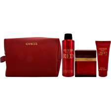 Guess Seductive Homme Red Man Set Eau De Toilette 100ml & Body Spray 226ml & Sg 100ml & Pouch