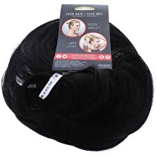 Hairdo Wrap Ebony Black 2 Pack Style A Do & Mini Do Wrap