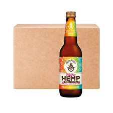 Happy Hippie Org Kombucha Hemp Tropical Sunrise 330ml x 12pk