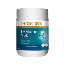 Herbs of Gold L-Glutamine 750 120vc