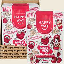 Whey Protein Powder White Chocolate Raspberry 6x60g