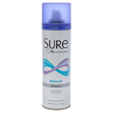 Sure Aerosol Anti-perspirant And Deodorant - Regular For Unisex 180ml/6oz