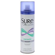 Sure Aerosol Anti-perspirant And Deodorant - Unscented For Unisex 180ml/6oz
