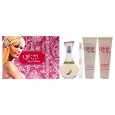 Paris Hilton Can Can For Women - 4 Pc Gift Set 90ml/3.4oz Eau De Parfum Spray 0.34oz Eau De Parfum Spray (mini) 90ml/3oz Body Lotion 90ml/3oz Bath And Shower Gel 90ml/3.4oz