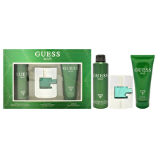 Guess Guess Man For Men - 3 Pc Gift Set 60ml/2.5oz Eau De Toilette Spray 180ml/6oz Deodorizing Body Spray 180ml/6.7oz Shower Gel 60ml/2.5oz