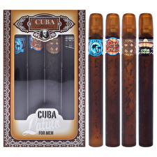 Cuba Cuba Latino Collection For Men - 4 Pc Gift Set 30ml/1.17oz Cuba Copacabana Eau De Toilette Spray 30ml/1.17oz Cuba Maya Eau De Toilette Spray 30ml/1.17oz Cuba Carnaval Eau De Toilette Spray 30ml/1.17oz Cuba Cactus Eau De Toilette Spray 30ml/1.17oz