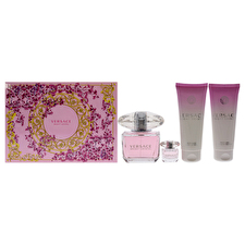 Versace Bright Crystal Gift Set Eau De Toilette 90ml Body Lotion 100ml Crystal Bright Bright Crystal Shower Gel 100ml And Miniatures Bright Cr 90ml