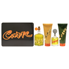 Liz Claiborne Curve For Men - 4 Pc Gift Set 120ml/4.2oz Eau De Cologne Spray 0.25oz Eau De Cologne Splash 90ml/3.4oz After Shave Balm 90ml/3.4oz Shower Gel 120ml/4.2oz
