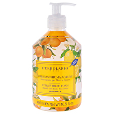 LErbolario Citrus Fresh Foam Hand And Body Cleanser By Lerbolario For Unisex 473ml/16.5oz