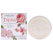 LErbolario Perfumed Bar Soap - 3 Rosa By Lerbolario For Unisex 90ml/3.5oz