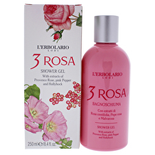 LErbolario Shower Gel - 3 Rosa By Lerbolario For Women 240ml/8.4oz