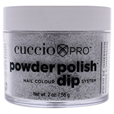 Cuccio Pro Pro Powder Polish Nail Colour Dip System - Deep Silver Glitter For Women 30ml/1.6oz