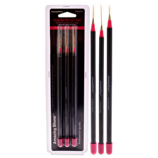 Amazing Shine Amazing Shine Professional 3 Piece Nail Art Brush Set For Women - 3 Pc Nail Art 3piece