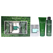Guess Guess Man For Men - 3 Pc Gift Set 60ml/2.5oz Eau De Toilette Spray 180ml/6oz Deodorizing Body Spray 180ml/6.7oz Shower Gel 60ml/2.5oz