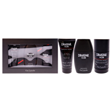 Guy Laroche Drakkar Noir - 2021 For Men - 3 Pc Gift Set 90ml/3.4oz Eau De Toilette Spray 60ml/2.6oz Deodorant Stick 30ml/1.7oz Shower Gel 90ml/3.4oz
