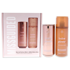 Missguided Babe Power For Women - 2 Pc Gift Set 60ml/2.7oz Eau De Parfum Spray 200ml/7.4oz Body Mist 60ml/2.7oz
