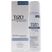 Tizo Sheerfoam Body And Face Non-tinted Spf 30 For Unisex 90ml/3.5oz