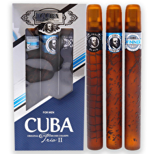Cuba Cuba Trio 2 For Men - 3 Pc Gift Set 30ml/1.17oz Cuba Winner Eau De Toilette Spray 30ml/1.17oz Cuba Shadow Eau De Toilette Spray 30ml/1.17oz Cuba Prestige Black Eau De Toilette Spray 30ml/1.17oz