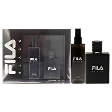 Fila Fila Black For Men - 2 Pc Gift Set 90ml/3.4oz Eau De Toilette Spray 240ml/8.4oz Body Spray 90ml/3.4oz