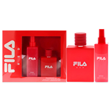 Fila Fila Red For Men - 2 Pc Gift Set 90ml/3.4oz Eau De Toilette Spray 240ml/8.4oz Body Spray 90ml/3.4oz