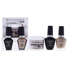 Cuccio Colour Match Makers Plus Dip - Fur-ocious For Women - 3 Pc 30ml/1.6oz Pro Powder Polish Dip System 0.44oz Veneer Soak Off Gel 0.43oz Colour Nail Polish 30ml/1.6oz