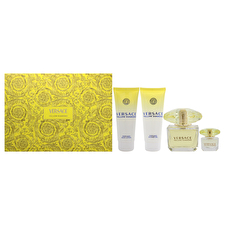 Versace Yellow Diamond Gift Set Eau De Toilette 90ml Body Lotion 100ml Shower Gel 100ml And Miniature Eau De Toilette 5ml 90ml