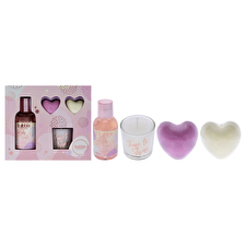 Style and Grace Bubble Boutique Relax And Bath - Eco Packaging By Style And Grace For Women - 4 Pc 90ml/3.38oz Body Wash 2x 0.71oz Bath Fizzer 30ml/1.06oz Candle 2x0.71oz