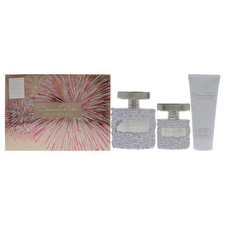 Oscar De La Renta Bella Blanca For Women - 3 Pc Gift Set 90ml/3.4oz Eau De Parfum Spray 30ml/1oz Eau De Parfum Spray 90ml/3.4oz Body Lotion 90ml/3.4oz