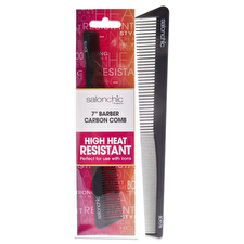 SalonChic Barber Taper Carbon Comb High Heat Resistant 7 By Salonchic For Unisex 1pc