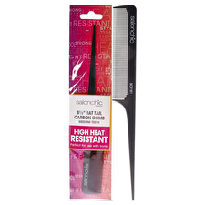 SalonChic Rat Tail Carbon Comb High Heat Resistant 8.5 - Medium Teeth By Salonchic For Unisex 1pc