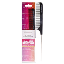 SalonChic Pin Tail Carbon Comb High Heat Resistant 9 - Coarse Teeth By Salonchic For Unisex 1pc
