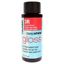 Rusk Deepshine Gloss Demi-permanent Color - 3r Dark Red Brown For Unisex 60ml/2oz