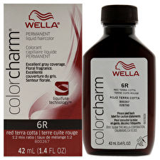 Wella Color Charm Permanent Liquid Hair Color - 6r Red Terra Cotta For Unisex 30ml/1.42oz