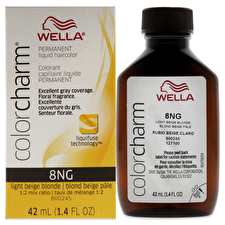 Wella Color Charm Permanent Liquid Hair Color - 8ng Light Beige Blonde For Unisex 30ml/1.42oz