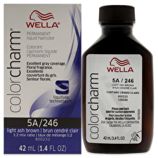 Wella Color Charm Permanent Liquid Hair Color - 5a Light Ash Brown For Unisex 30ml/1.42oz