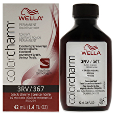 Wella Color Charm Permanent Liquid Hair Color - 367 3rv Black Cherry For Unisex 30ml/1.42oz