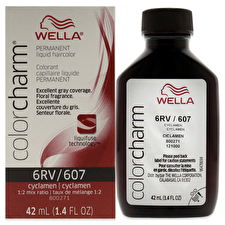 Wella Color Charm Permanent Liquid Hair Color - 607 6rv Cyclamen For Unisex 30ml/1.42oz