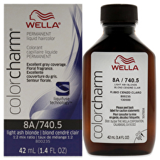 Wella Color Charm Permanent Liquid Hair Color - 8a Light Ash Blonde For Unisex 30ml/1.42oz