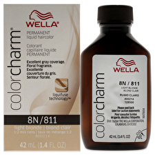 Wella Color Charm Permanent Liquid Hair Color - 811 8n Light Blonde For Unisex 30ml/1.42oz