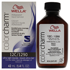 Wella Color Charm Permanent Liquid Hair Color - 1290 12c Ultra Light Blonde For Unisex 30ml/1.42oz