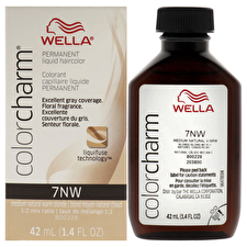 Wella Color Charm Permanent Liquid Hair Color - 7nw Medium Natural Warm Blonde For Unisex 30ml/1.42oz