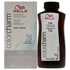 Wella Color Charm Permanent Liquid Toner - T28 Natural Blonde For Unisex 30ml/1.4oz