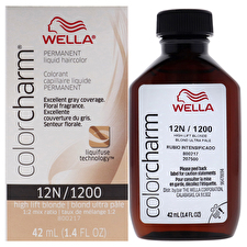 Wella Color Charm Permanent Liquid Hair Color - 12n 1200 High Lift Blonde For Unisex 30ml/1.42oz