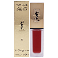 Yves Saint Laurent Tatouage Couture Liquid Matte Lip Stain - 35 Rouge Tatouage For Women 0.2oz